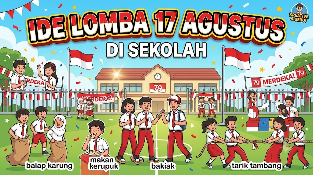 50 Ide Lomba 17 Agustus di Sekolah TK, SD, SMP, dan SMA yang Seru, Kreatif, dan Mudah Dilaksanakan