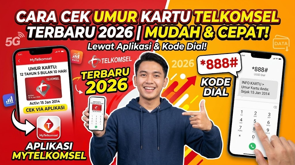 Cara Cek Umur Kartu Telkomsel Terbaru 2026