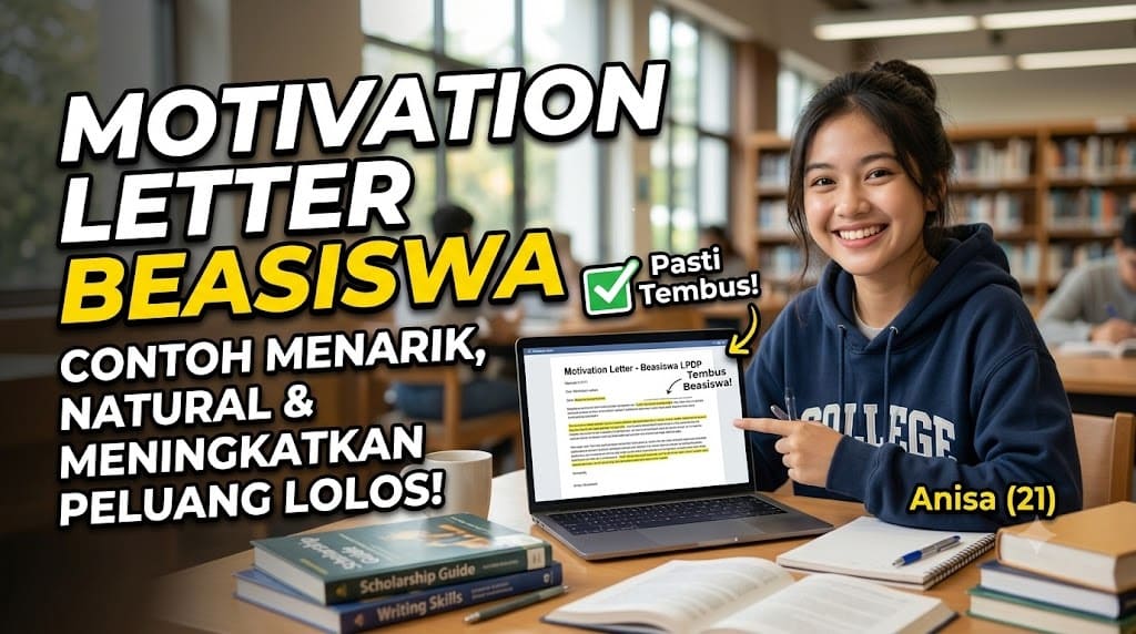 Contoh Motivation Letter untuk Beasiswa yang Menarik, Natural, dan Meningkatkan Peluang Lolos (1)