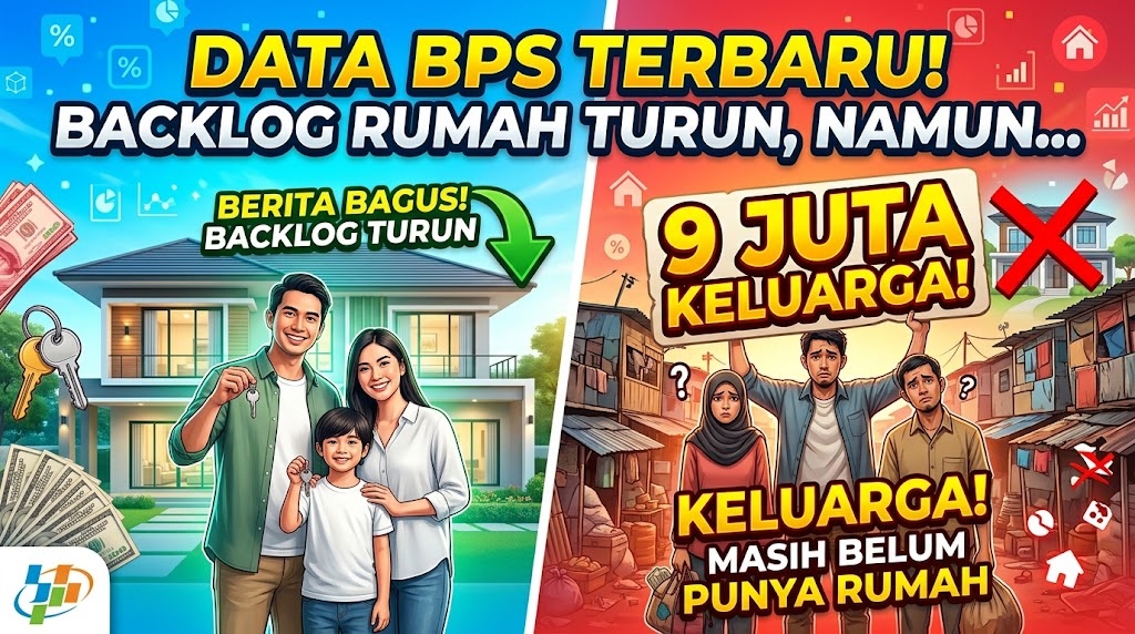 Angka Backlog Rumah Turun, Masih Ada 9 Juta Keluarga Belum Punya Hunian