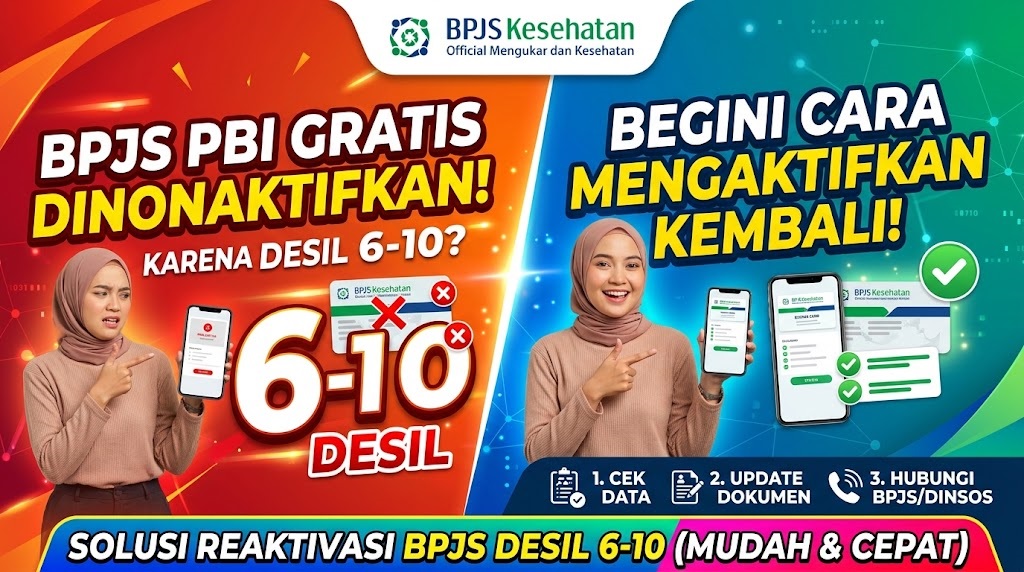 BPJS Gratis Dinonaktifkan karena Desil 6–10