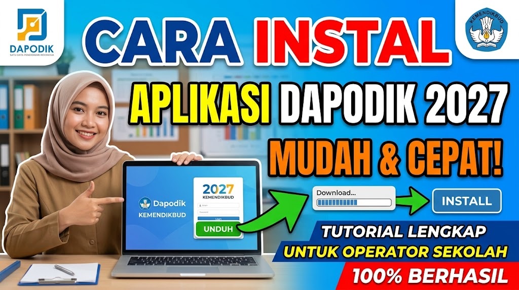 Cara Instal Aplikasi Dapodik 2027, Download Installer, Registrasi, dan Solusi Jika Gagal