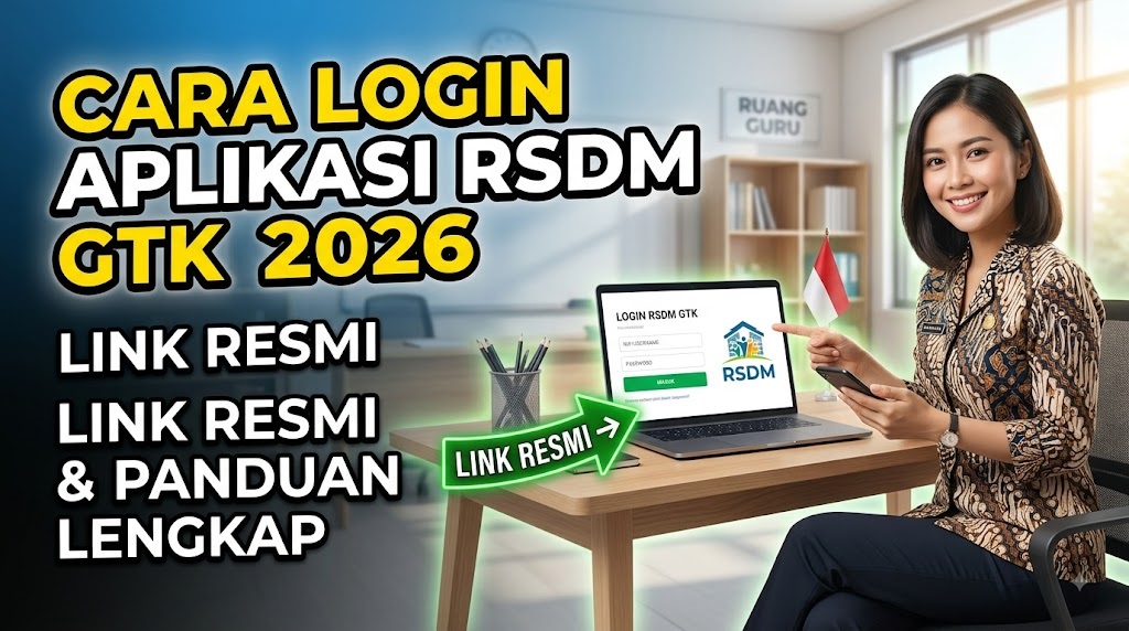 Cara Login Aplikasi RSDM GTK 2026, Link Resmi Ruang Sumber Daya Manusia