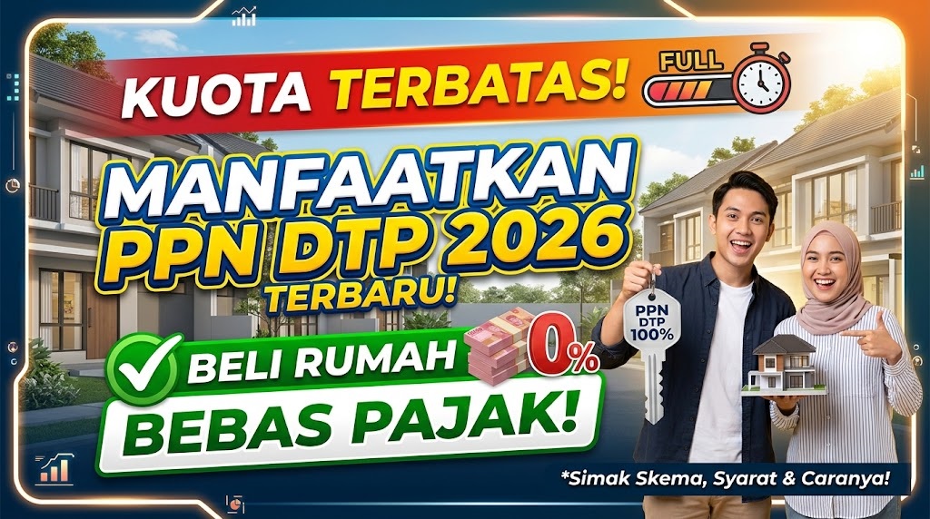 Cara Manfaatkan PPN DTP 2026 Terbaru untuk Beli Rumah Bebas Pajak.