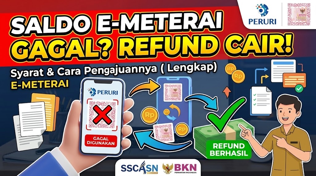 Cara Refund Saldo e-Meterai yang Gagal Digunakan