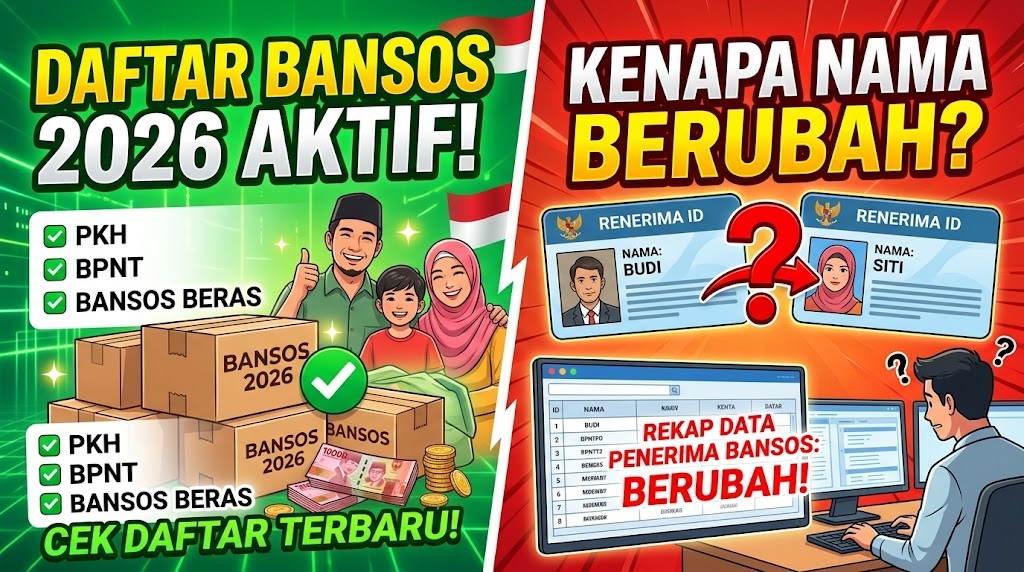 Daftar Bansos 2026 yang Masih Berjalan, Kenapa Nama Penerima Bisa Berubah