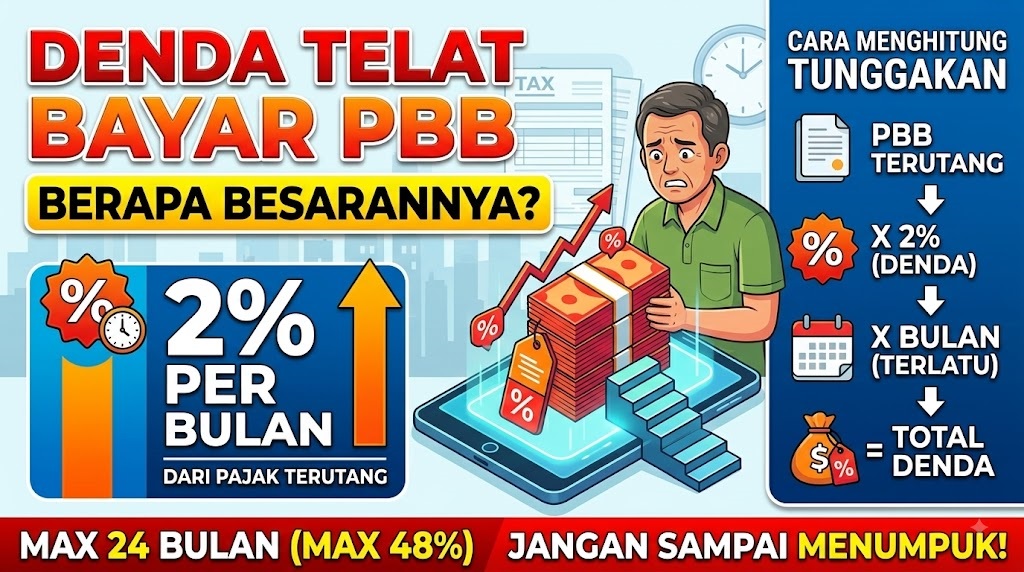 Denda Telat Bayar PBB, Berapa Besarannya dan Cara Menghitung Tunggakan
