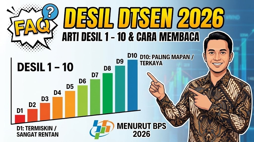 FAQ Desil DTSEN 2026 Menurut BPS, Ini Arti Desil 1 sampai 10 dan Cara Membacanya