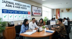 Jam kerja guru PNS 6 hari