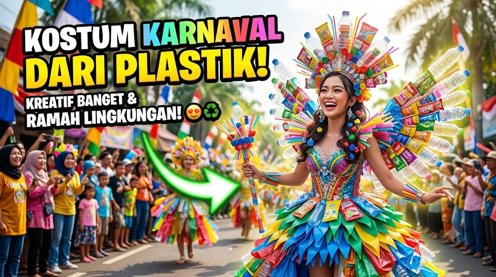 Kostum Karnaval dari Plastik
