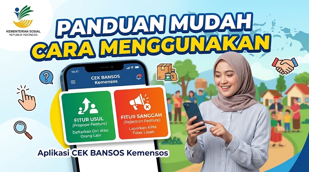 Panduan Menggunakan Fitur Usul dan Sanggah di Aplikasi Cek Bansos Kemensos