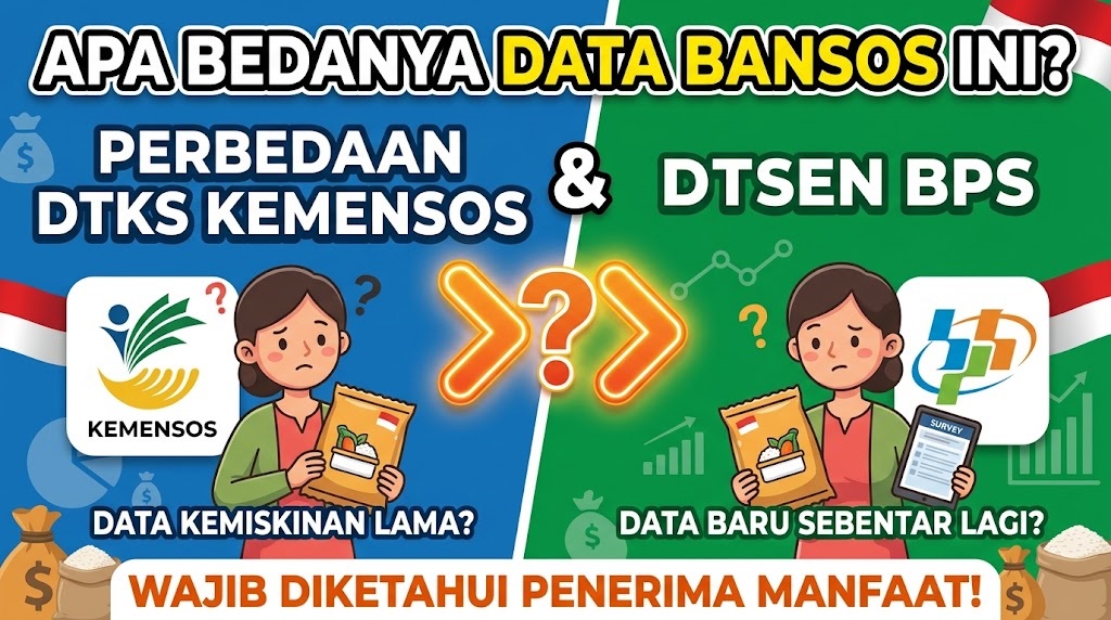 Perbedaan DTKS Kemensos dan DTSEN BPS yang Wajib Diketahui Penerima Manfaat