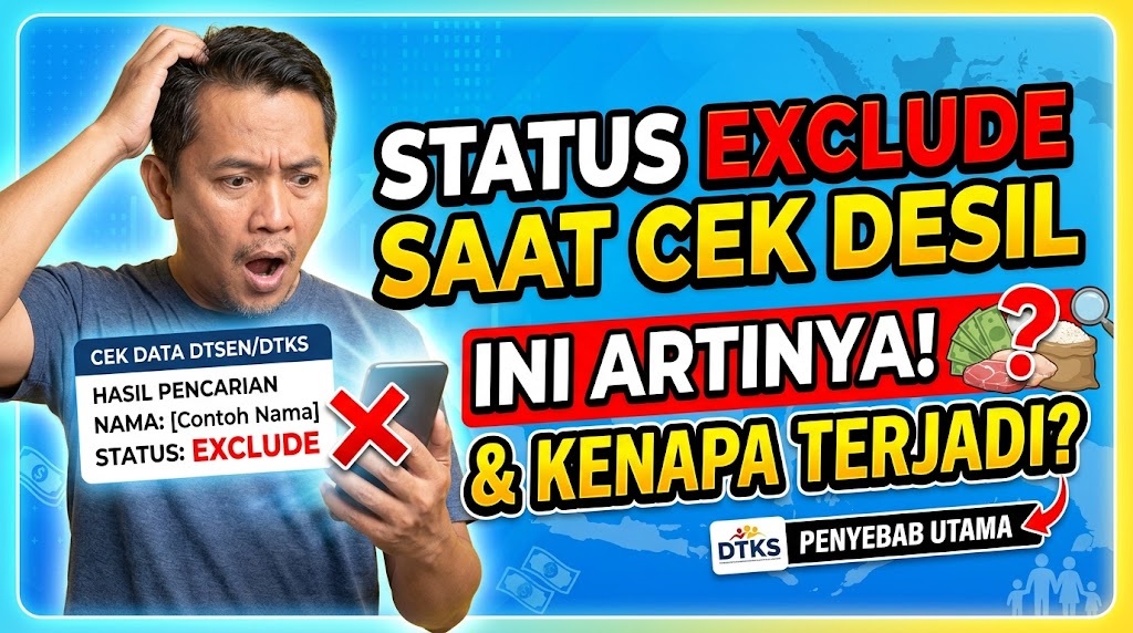 Status Exclude Saat Cek Desil DTSEN, Ini Artinya dan Kenapa Bisa Terjadi