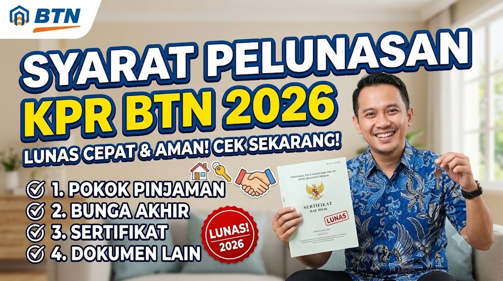 Syarat Pelunasan KPR BTN 2026,